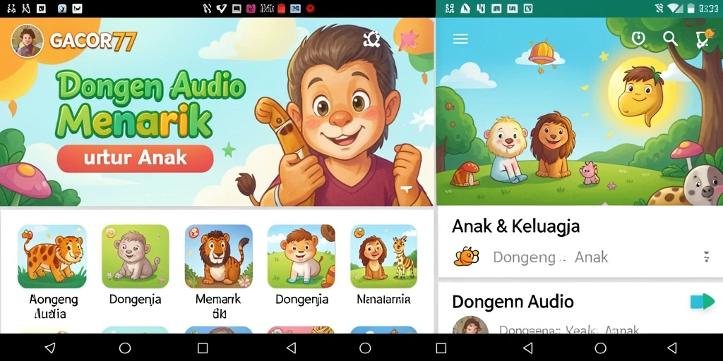 Tampilan antarmuka GACOR77 yang menarik untuk anak-anak.