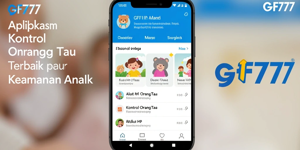Screenshot GF777 menampilkan fitur kontrol orang tua yang lengkap.