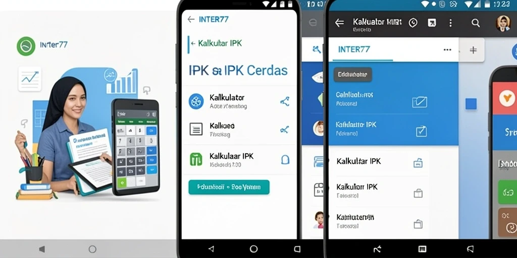 Antarmuka INTER77 yang sederhana untuk kalkulasi IPK.