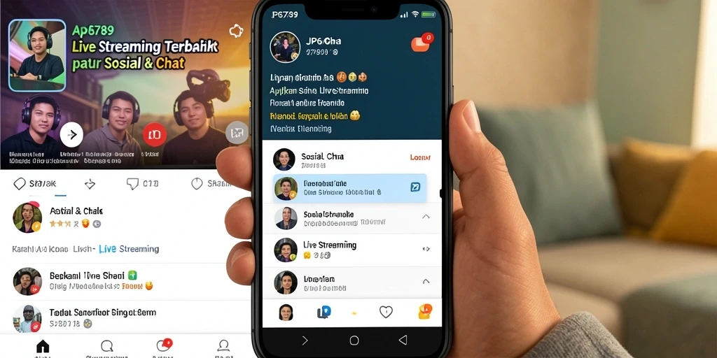 Antarmuka JP6789 yang ramah pengguna untuk Live Streaming.