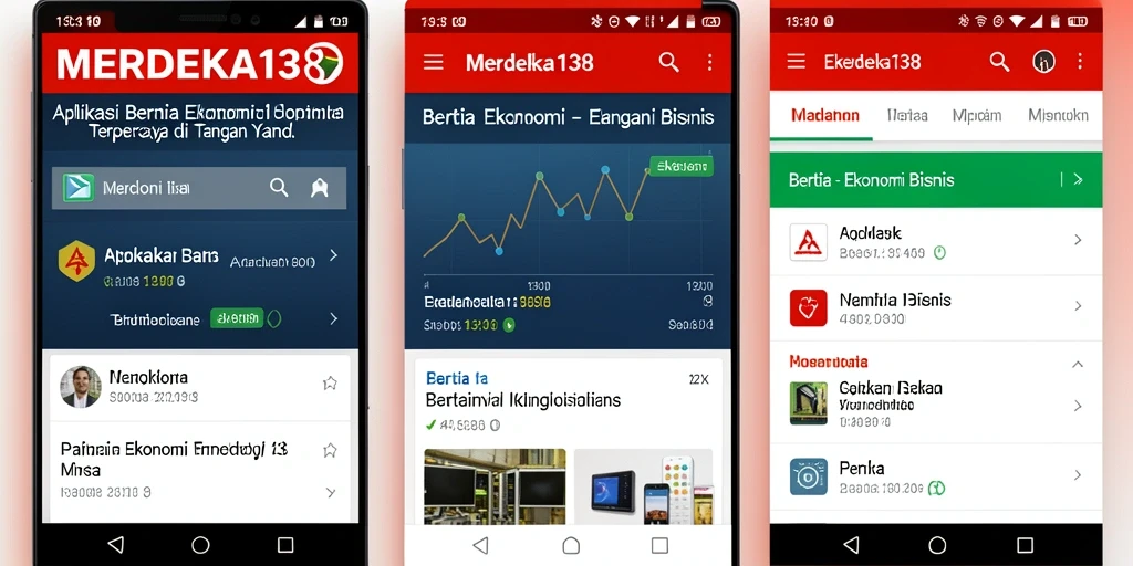 Antarmuka aplikasi MERDEKA138 yang sederhana dan informatif.