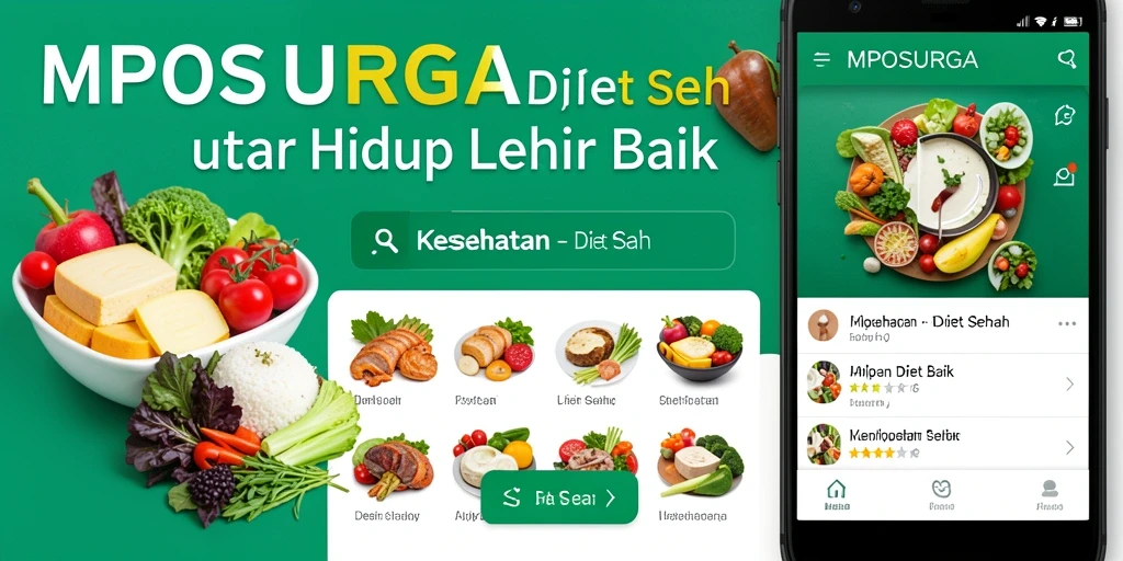 Antarmuka pengguna MPOSURGA yang intuitif dan fungsional untuk Diet Sehat.